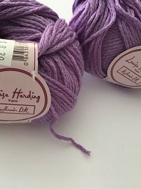Louisa Harding Lilac Yarn - Kashmir DK - 2 Balls - 50gr each